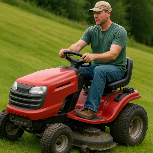 mow slopes safely